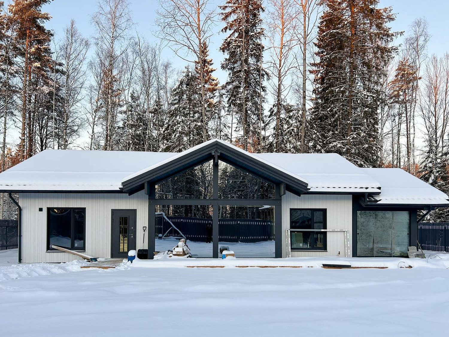 Каркасный дом «Варкаус», 117,6 м²