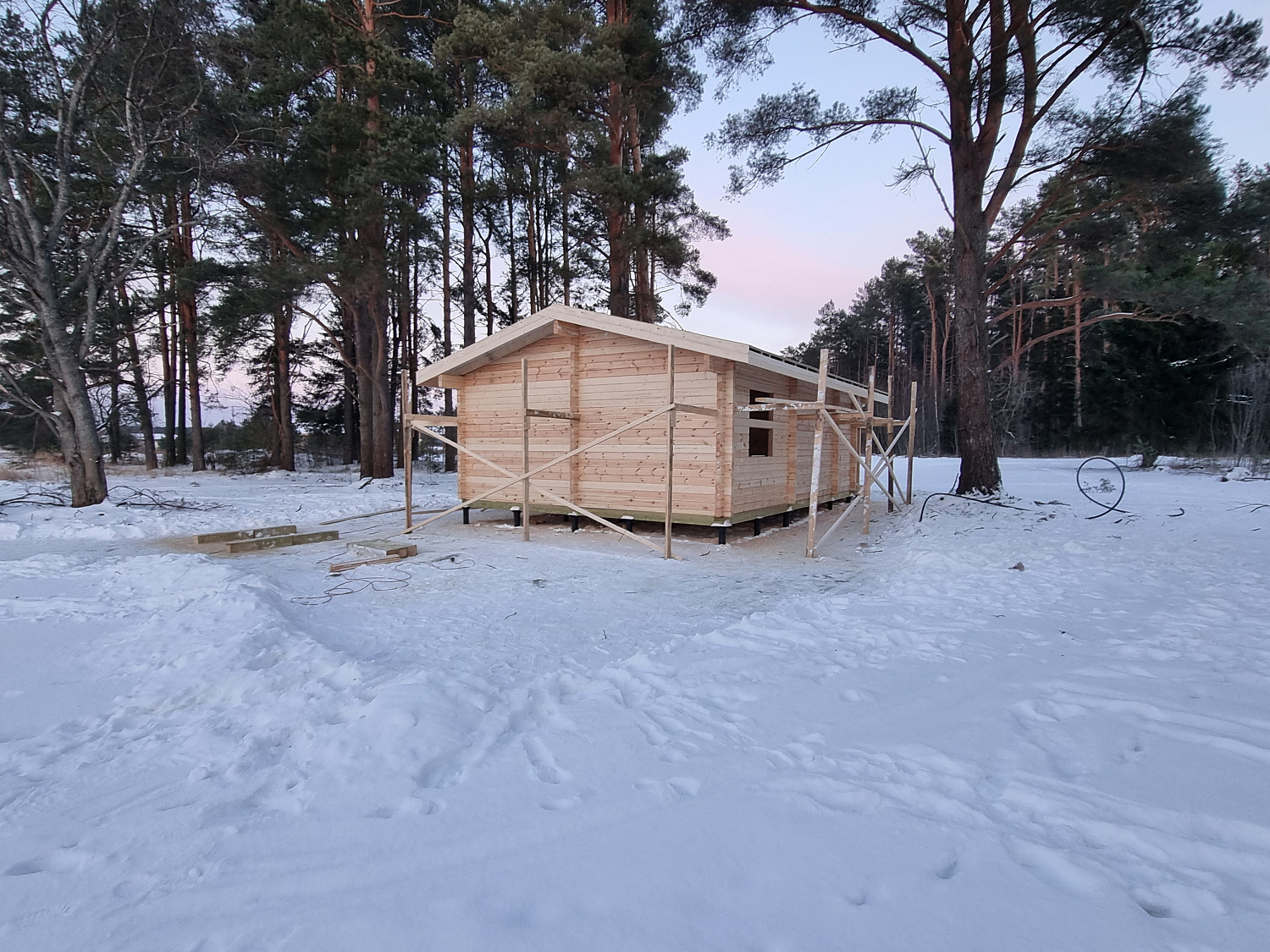 Дом из бруса, 53,39 м²