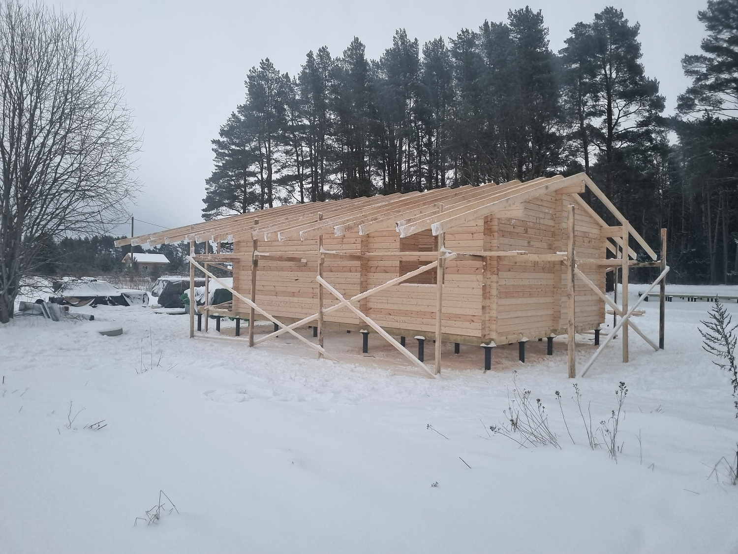 Дом из бруса, 53,39 м²