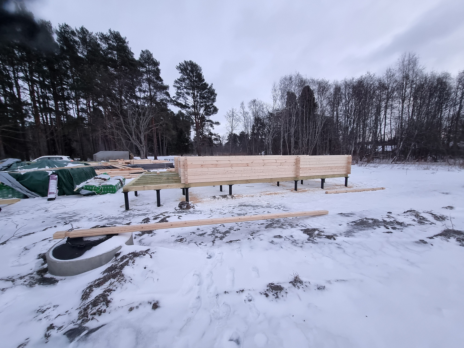 Дом из бруса, 53,39 м²