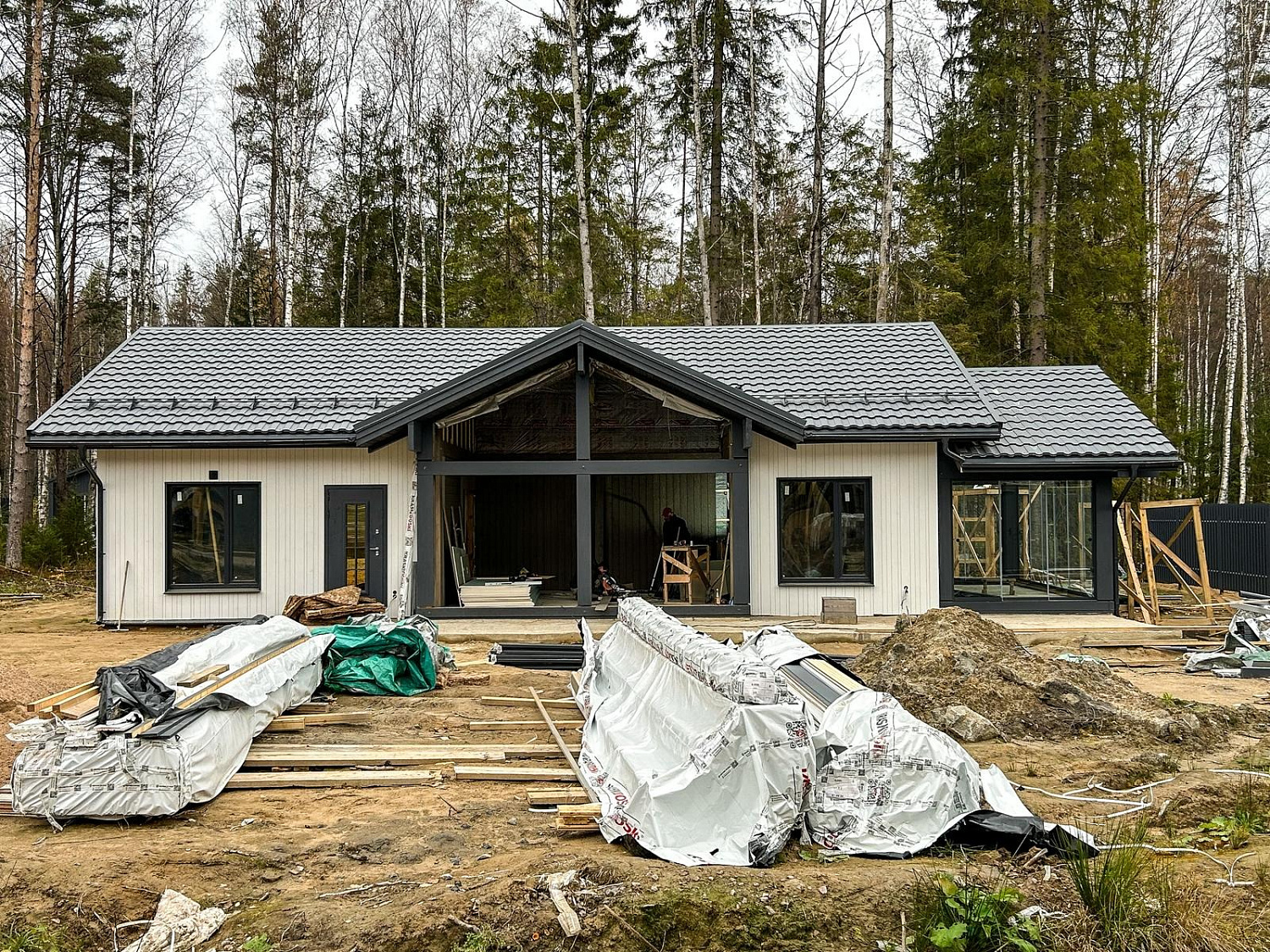 Каркасный дом «Варкаус», 117,6 м²