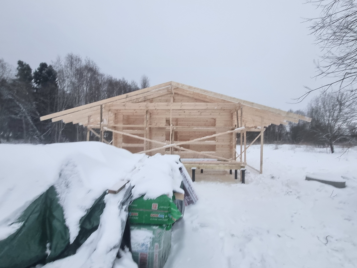 Дом из бруса, 53,39 м²