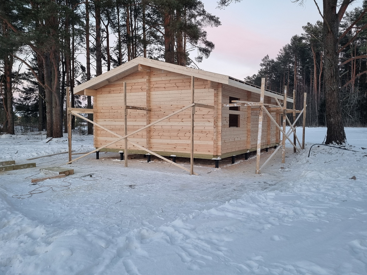Дом из бруса, 53,39 м²