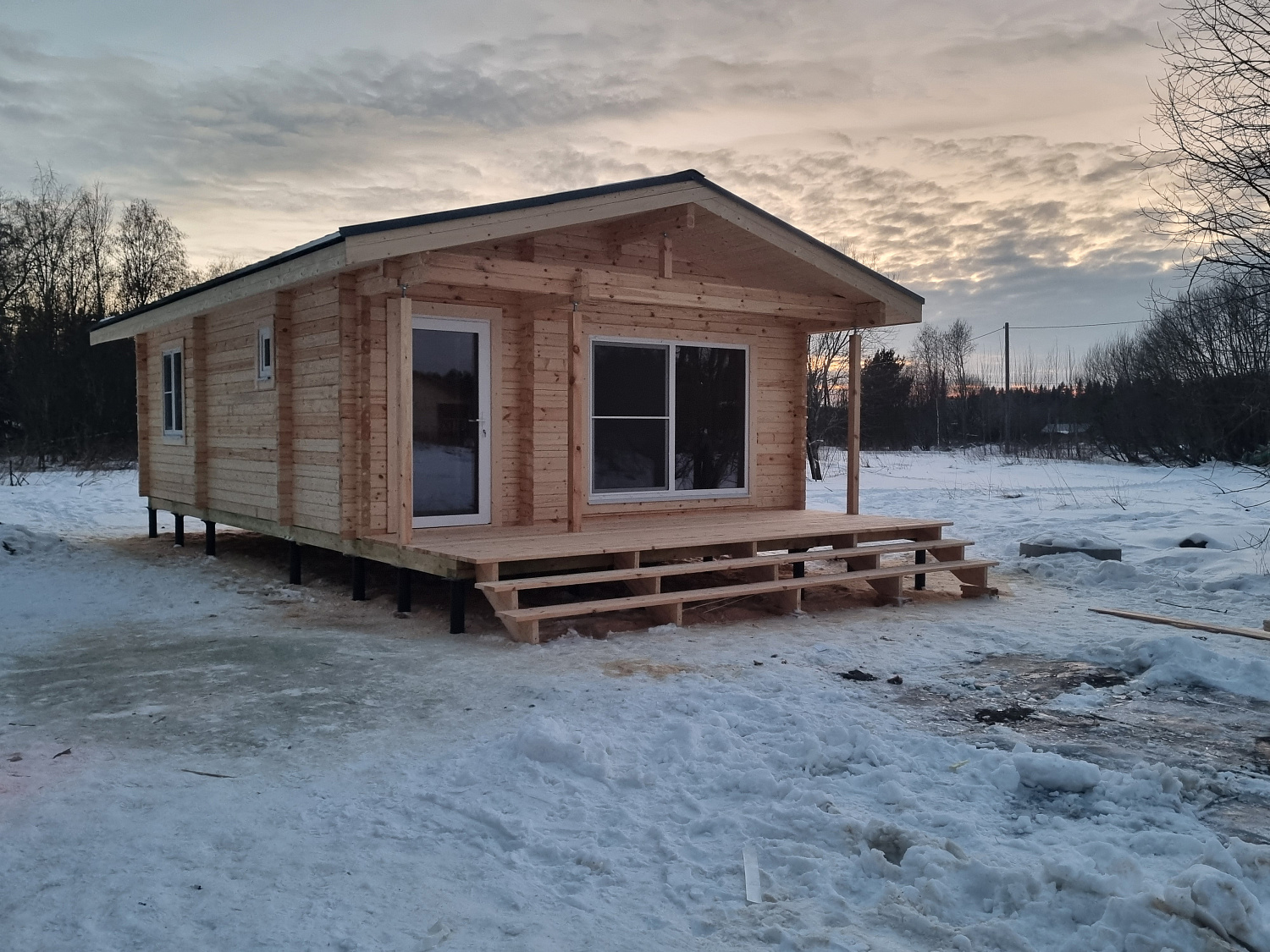Дом из бруса, 53,39 м²