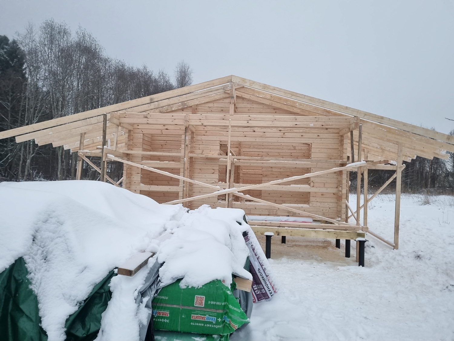 Дом из бруса, 53,39 м²
