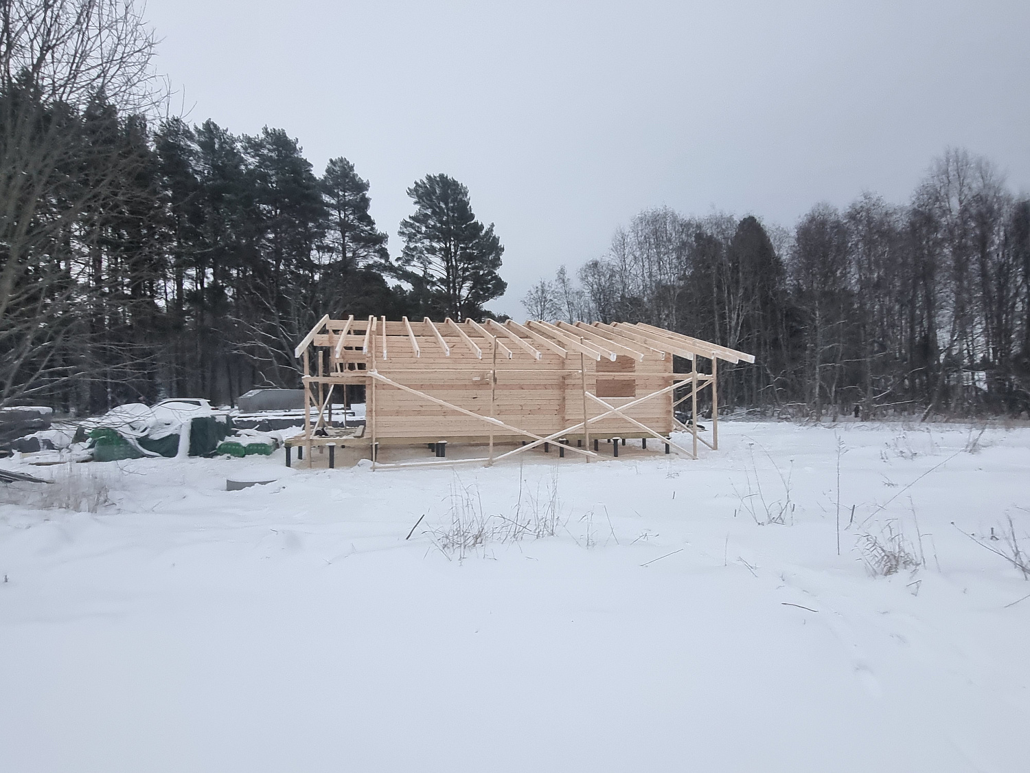 Дом из бруса, 53,39 м²