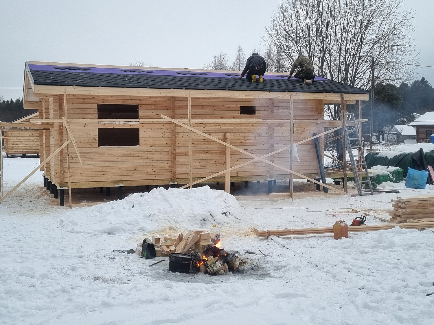 Дом из бруса, 53,39 м²