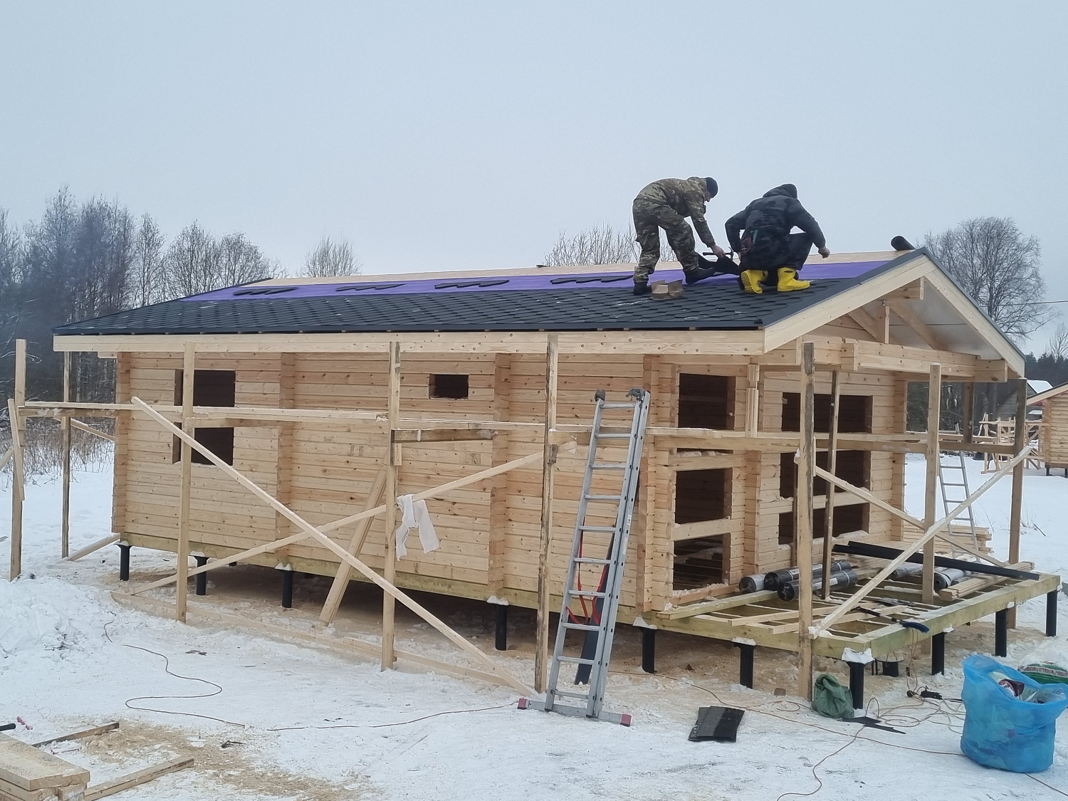 Дом из бруса, 53,39 м²