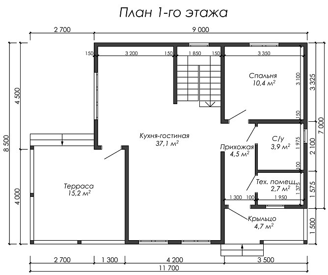 Проект каркасного дома «Выборг»